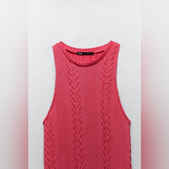 Zara Cable knit dress S - Picture 6 of 9